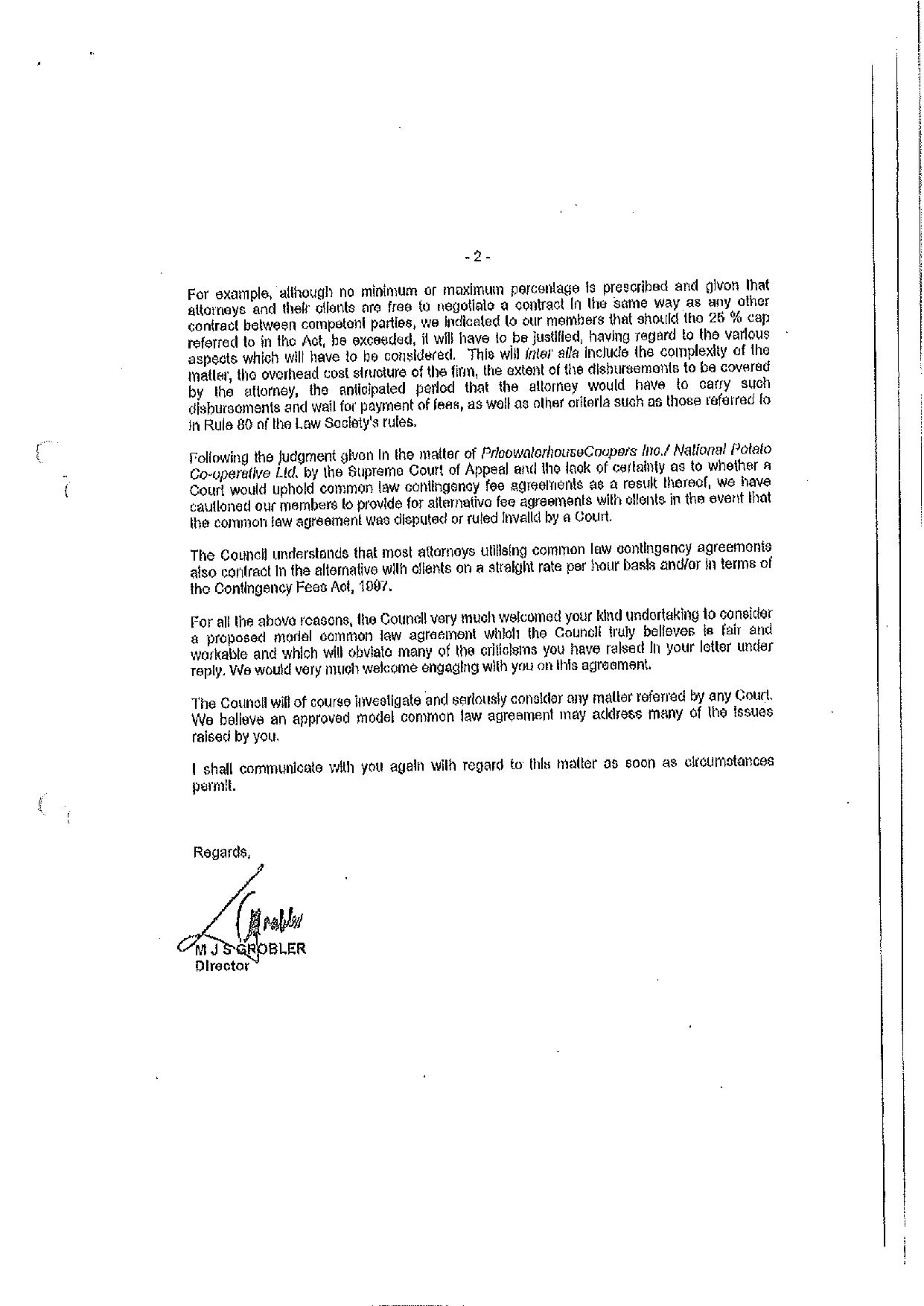 Annexure RBA12 Letter from Law Society to the the Deputy Judge President page 002